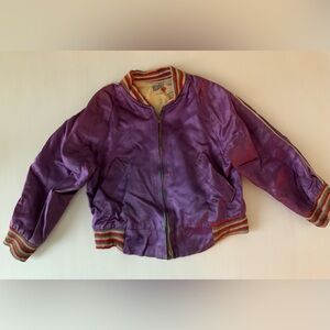 Vintage Purple Satin Kids Jacket